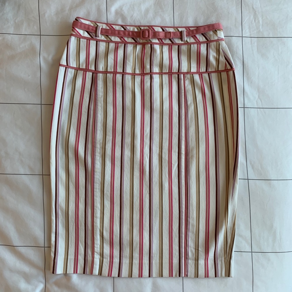 Vintage Y2K Striped Pencil Skirt. Sz 0